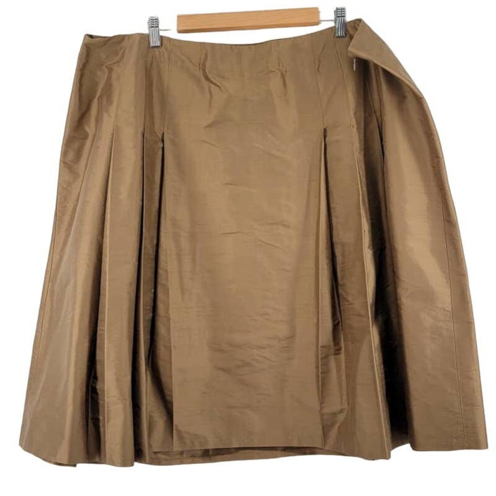 Lafayette 148 New York 100% Silk Skirt 22 Rum NWT